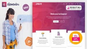 Exqute Painting Company WordPress Theme v1.8 [GPL]
