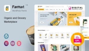 Farmart Organic & Grocery Marketplace WordPress Theme v1.1.5 [GPL]