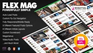 Flex Mag Responsive WordPress News Theme v3.6.0 [GPL]