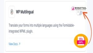 Formidable Forms  WPML Multilingual v1.12 [GPL]