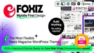 Foxiz WordPress Newspaper News and Magazine v2.6.7 [GPL]