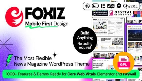 Foxiz WordPress Newspaper News and Magazine v2.6.7 [GPL]
