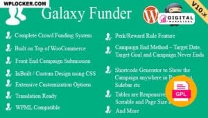 Galaxy Funder  WooCommerce Crowdfunding System v11.6 [GPL]