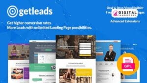 Getleads High-Performance Landing Page WordPress Theme v2.2 [GPL]
