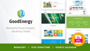Good Energy Ecology & Renewable Power Company WordPress Theme v1.6 [GPL]