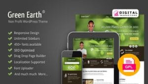 Green Earth Environmental WordPress Theme v1.1 [GPL]