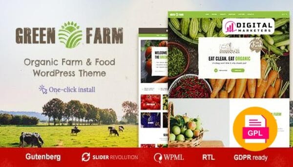 Greenfarm Organic Theme for WooCommerce WordPress v1.1.3 [GPL]