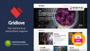 Gridlove | Creative Grid Style News & Magazine WordPress Theme v2.1.2 [GPL]