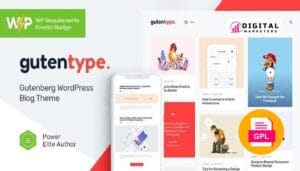 Gutentype 100% Gutenberg WordPress Theme for Modern Blog v2.1.8 [GPL]