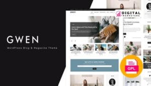 Gwen Creative Personal WordPress Blog Theme v1.6 [GPL]