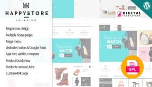 HappyStore Responsive WordPress WooCommerce Theme v1.6.5 [GPL]