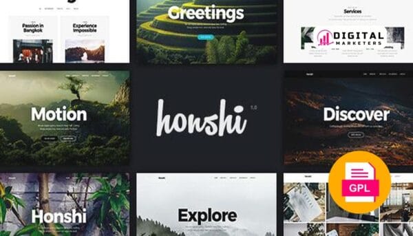 Honshi WordPress Elementor Theme for Agencya v2.5.1 [GPL]