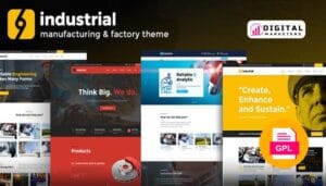 Industrial  Corporate, Industry & Factory WordPress Themes v1.5.3 [GPL]