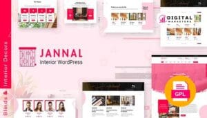 Jannal Windows Curtains & Doors Service WordPress Theme v2.1 [GPL]