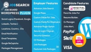 JobSearch WP Job Board WordPress Plugin v2.6.3 [GPL]