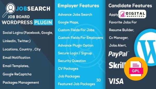 JobSearch WP Job Board WordPress Plugin v2.6.3 [GPL]