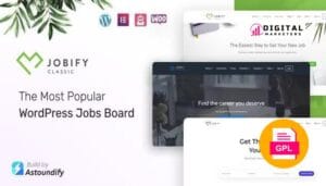 Jobify The Most Popular WordPress Job Board Theme v4.2.9 [GPL]