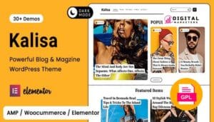 Kalisa Blog & Magazine WordPress Theme v1.6 [GPL]