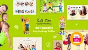 Kids Zone Children WordPress Theme v5.4 [GPL]