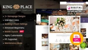 KingPlace Hotel Booking, Spa & Resort WordPress Theme (Mobile Layout Ready) v1.2.11 [GPL]