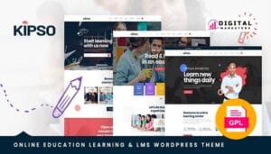 Kipso Education LMS WordPress Theme v1.3.4 [GPL]