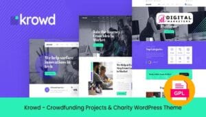Krowd Crowdfunding & Charity WordPress Theme v1.3.7 [GPL]