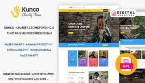 Kunco Charity & Fundraising WordPress Theme v1.1.1 [GPL]