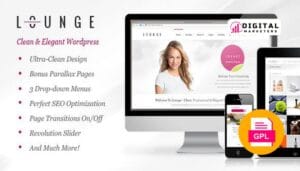 Lounge Clean Elegant WordPress Theme v1.8.6 [GPL]