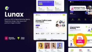Lunax Digital Marketing Agency & SEO WordPress Theme v3.0.0 [GPL]