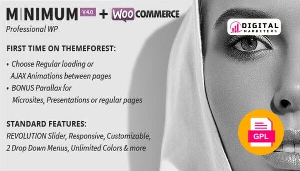 MINIMUM Professional WordPress Theme v4.1 [GPL]