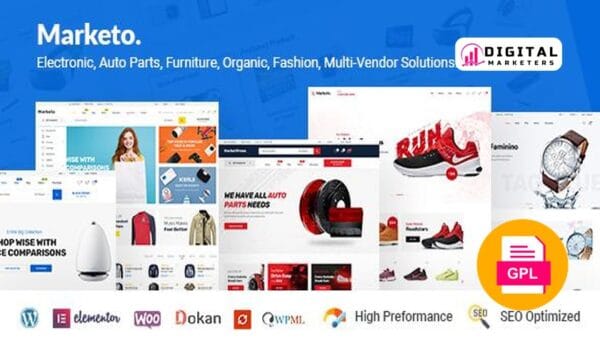 Marketo eCommerce & Multivendor Marketplace Woocommerce WordPress Theme v5.2.2 [GPL]