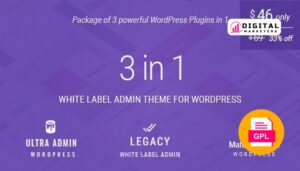 Material  White Label WordPress Admin Theme v8.2 [GPL]