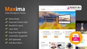 Maxima Retina Ready WordPress Theme v1.2 [GPL]