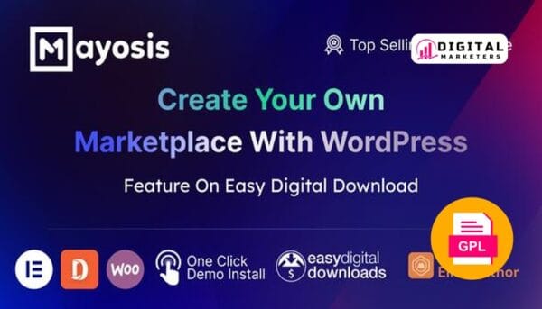 Mayosis Digital Marketplace WordPress Theme v5.4.1 [GPL]