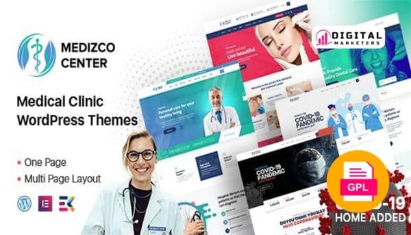 Medizco Medical Health & Dental Care Clinic WordPress Theme v3.6.0 [GPL]