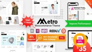 Metro Minimal WooCommerce WordPress Theme v2.10.0 [GPL]