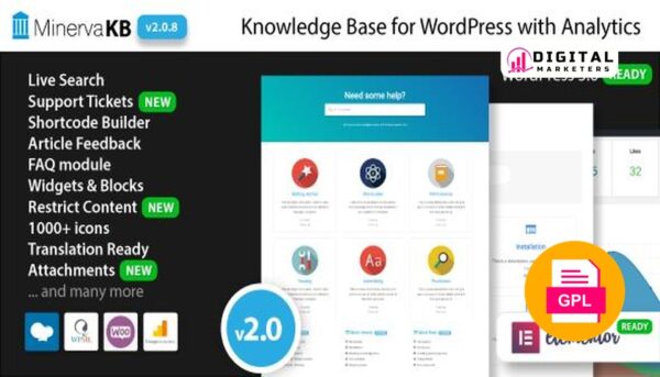 MinervaKB Knowledge Base for WordPress with Analytics v2.0.8 [GPL]