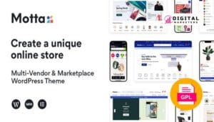 Motta Multi-Vendor and Marketplace WordPress Theme v1.4.9 [GPL]