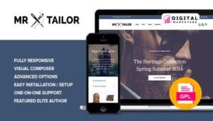 Mr. Tailor Responsive WooCommerce Theme v7.3 [GPL]