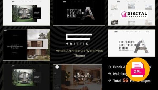 Mrittik Architecture Interior Design Theme v1.0.5 [GPL]