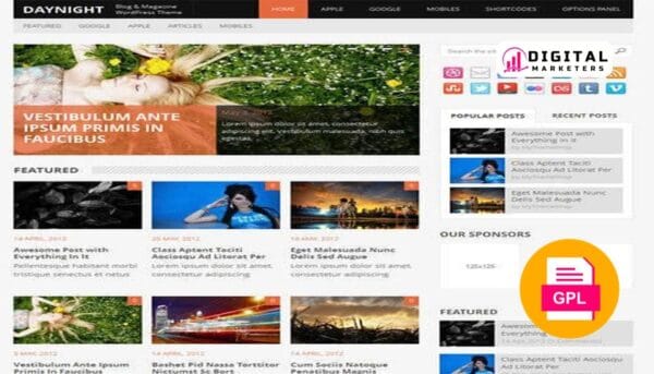 MyThemeShop Daynight WordPress Theme v1.1.2 [GPL]