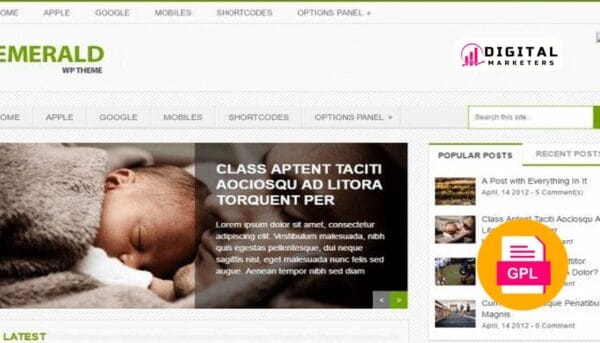 MyThemeShop Emerald WordPress Theme v1.2.2 [GPL]