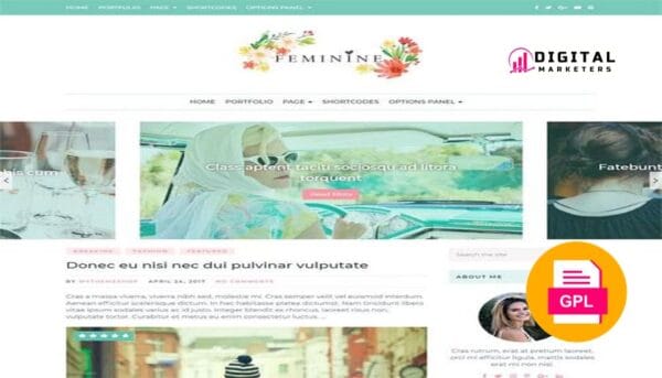 MyThemeShop Fashionblog WordPress Theme v1.1.1 [GPL]