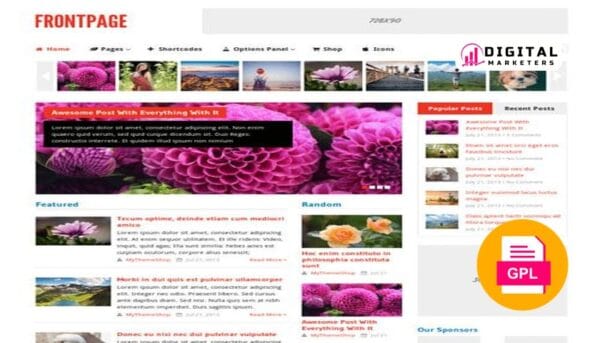 MyThemeShop Frontpage WordPress Theme v1.2.4 [GPL]