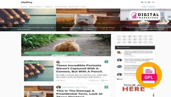 MyThemeShop MyBlog WordPress Theme v1.2.11 [GPL]