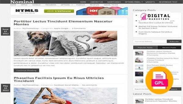 MyThemeShop Nominal WordPress Theme v1.3.2 [GPL]