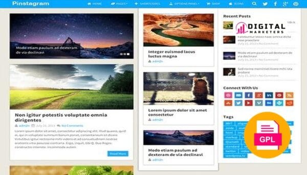 MyThemeShop Pinstagram WordPress Theme v1.4.9 [GPL]