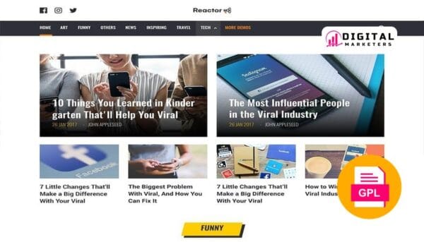 MyThemeShop Reactor WordPress Theme v1.1.3 [GPL]