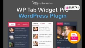 MyThemeShop WP Tab Widget Pro v1.0.7 [GPL]