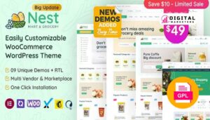 Nest Grocery Store WooCommerce WordPress Theme v1.8.2 [GPL]